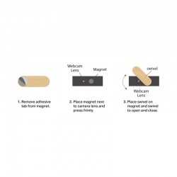 branded Webcam Privacy Pack 2 Bamboo, from our range of promotional USB Accessories