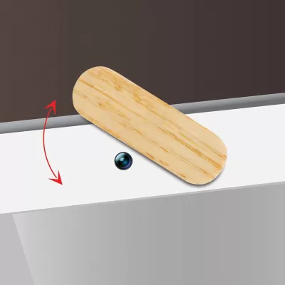 branded WebCam Cover Swivel Wood, from our range of promotional USB Accessories