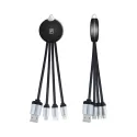 branded Atesso 3n1 Light Up Charge Cable - Round, from our range of promotional USB Hubs &amp; Cables