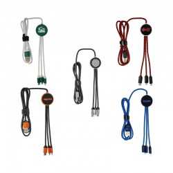 branded Trent 3n1 Light Up Cable - 120 cm, from our range of promotional USB Hubs & Cables