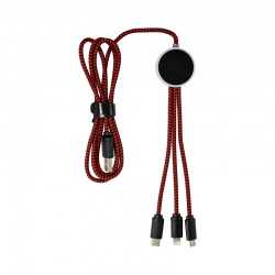 branded Trent 3n1 Light Up Cable - 120 cm, from our range of promotional USB Hubs & Cables