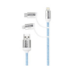 branded Pesaro 3n1 Fabric Charge &amp; Data Cable, from our range of promotional USB Hubs &amp; Cables