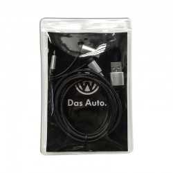 branded Pesaro 3n1 Fabric Charge & Data Cable, from our range of promotional USB Hubs & Cables