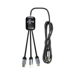 branded Fierra 3n1 Light Up Charge Cable - 1.0 metre, from our range of promotional USB Hubs &amp; Cables