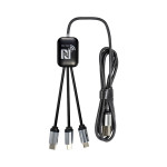 branded Fierra 3n1 Light Up Charge Cable - 1.0 metre, from our range of promotional USB Hubs &amp; Cables