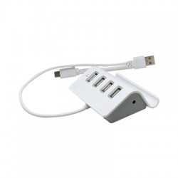 branded Media Hub Stand - USB v2.0 (USB, Type-C), from our range of promotional USB Hubs & Cables