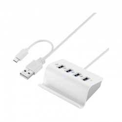 branded Media Hub Stand - USB v2.0 (USB, Type-C), from our range of promotional USB Hubs & Cables