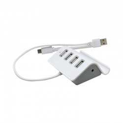 branded Media Hub Stand - USB v2.0 (USB, Type-C), from our range of promotional USB Hubs & Cables