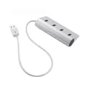 branded Alu Hub - USB v2.0 (Type-C), from our range of promotional USB Hubs &amp; Cables