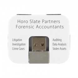 branded Hugo Foldable 4 Port Hub, from our range of promotional USB Hubs & Cables