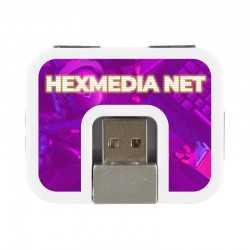 branded Hugo Foldable 4 Port Hub, from our range of promotional USB Hubs & Cables