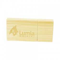 Wood & Bamboo Flash Drives - Magnetic Bamboo USB Drive 4GB - 32GB