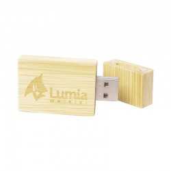 Wood & Bamboo Flash Drives - Magnetic Bamboo USB Drive 4GB - 32GB
