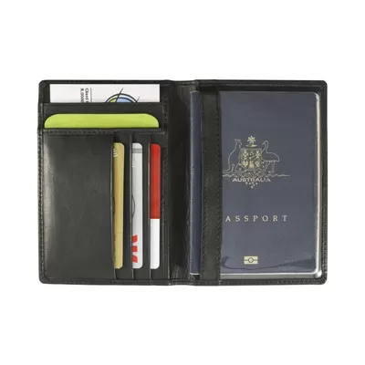branded Mako RFID Leather Passport Wallet, from our range of promotional Corporate Travel Wallets
