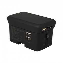 Travel Accessories - Lazio Travel Adaptor & Power Bank - 4000 mAh