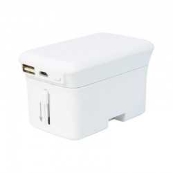 Travel Accessories - Lazio Travel Adaptor & Power Bank - 4000 mAh
