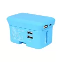 branded Lazio Travel Adaptor &amp; Power Bank - 4000 mAh, from our range of promotional Travel Accessories