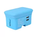 branded Lazio Travel Adaptor &amp; Power Bank - 4000 mAh, from our range of promotional Travel Accessories