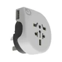 branded World to Australia Travel Adaptor with USB, from our range of promotional USB Accessories