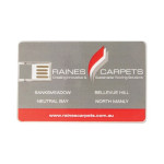 Credit Card Style USB Flash Drives  - Acrylic Credit Card Flash Drive 4GB - 32GB