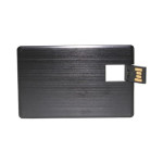 Credit Card Style USB Flash Drives - Alu Black Credit Card Drive 4GB - 32GB