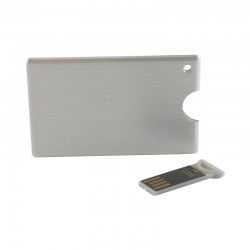 Credit Card Style USB Flash Drives - Alu Slide Credit Card Drive 4GB - 32GB