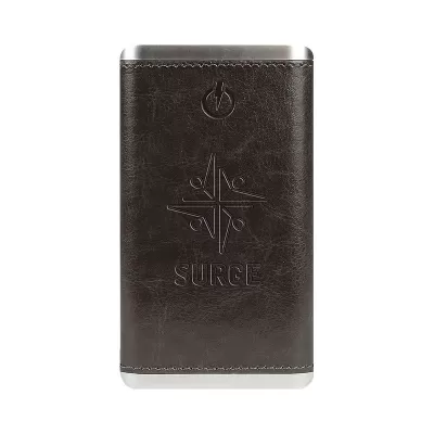 branded Leather 6000 mAh Powerbank, from our range of promotional Power Banks
