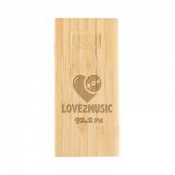 branded Mills Bamboo Power Bank - 10000 mAh, from our range of promotional Power Banks
