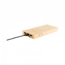 branded Mills Bamboo Power Bank - 10000 mAh, from our range of promotional Power Banks
