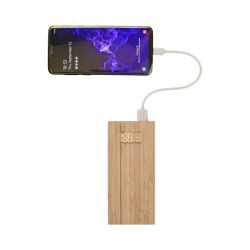 branded Mills Bamboo Power Bank - 10000 mAh, from our range of promotional Power Banks