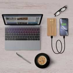 branded Mills Bamboo Power Bank - 10000 mAh, from our range of promotional Power Banks