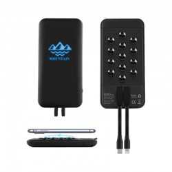 branded Newport Light-Up Wireless Power Bank 6000 mAh, from our range of promotional Power Banks