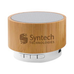 branded Muir Bamboo Bluetooth Speaker, from our range of promotional Speakers