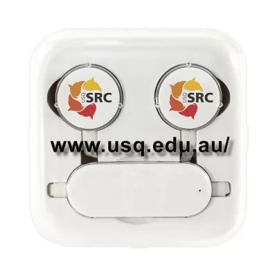 branded Amalfi Bluetooth Earphone (Exit stock), from our range of promotional Earbuds & Headphones