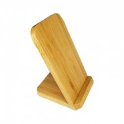 Phone & Tablet Chargers - Stirling Fast Wireless Charge Bamboo Stand