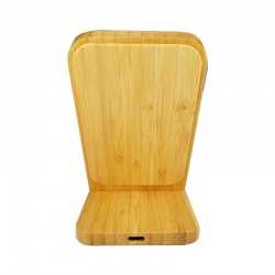 Phone & Tablet Chargers - Stirling Fast Wireless Charge Bamboo Stand
