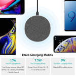 Phone &amp; Tablet Chargers - Tweed Wireless Charger - Round