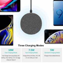 Phone & Tablet Chargers - Tweed Wireless Charger - Round
