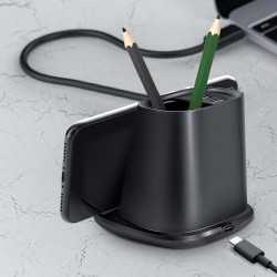 branded Kingston Wireless Charging Desk Organsier , from our range of promotional Phone & Tablet Chargers