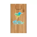 branded Jaegers Bamboo Wireless Power Bank - 5000 mAh, from our range of promotional Phone &amp; Tablet Chargers