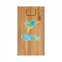Phone & Tablet Chargers - Jaegers Bamboo Wireless Power Bank - 5000 mAh