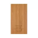 branded Jaegers Bamboo Wireless Power Bank - 5000 mAh, from our range of promotional Phone &amp; Tablet Chargers