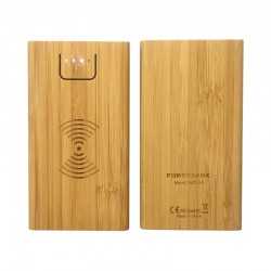 Phone & Tablet Chargers - Jaegers Bamboo Wireless Power Bank - 5000 mAh
