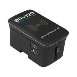 Phone & Tablet Chargers - Portici Travel Adaptor with Fast Wireless Charger