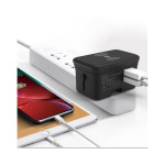 Phone &amp; Tablet Chargers - Portici Travel Adaptor with Fast Wireless Charger