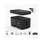 Phone &amp; Tablet Chargers - Portici Travel Adaptor with Fast Wireless Charger