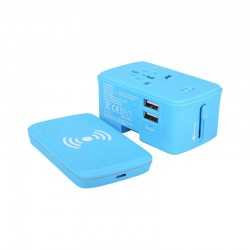 Phone & Tablet Chargers - Portici Travel Adaptor with Fast Wireless Charger