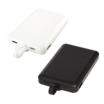 branded Kano 5000 mAh Wireless power bank with 3-in-1 cable, from our range of promotional Power Banks