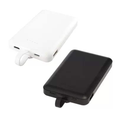 branded Kano 5000 mAh Wireless power bank with 3-in-1 cable, from our range of promotional Power Banks