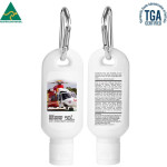Sunscreen &amp; Lip Balm - 60ml Australian Made Spf50 Sunscreen Lotion With Carabiner